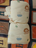 新生嬰兒抱被初生純棉包被包單寶寶必備用品 【米黃小獅子】超柔親膚 90X90一體加厚【600克10-20度】 曬單實(shí)拍圖