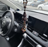 迪加倫高檔汽車(chē)掛件車(chē)載內后視鏡吊墜車(chē)出入平安貔貅男女士桃木裝飾用品 曬單實(shí)拍圖