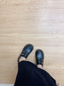 ZHR則則厚底樂(lè )福鞋女英倫風(fēng)學(xué)院通勤皮鞋復古軟底增高單鞋 QE37黑色37 曬單實(shí)拍圖