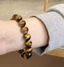 戚小米黃虎眼石手鏈男女款佛珠手串霸氣招財虎睛轉運珠輕奢小眾情侶手飾 虎眼石手串【10mm】 曬單實(shí)拍圖