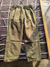 頂峰保羅（Dingfengbaoluo）純棉休閑褲子男春秋款冬季闊腿寬松直筒工裝長(cháng)褲HM9901軍綠色L 曬單實(shí)拍圖