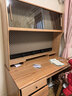 源氏木語(yǔ)實(shí)木電腦桌書(shū)桌書(shū)架一體桌小戶(hù)型臥室家用學(xué)習桌1.25m+上架+導軌 曬單實(shí)拍圖