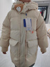 康博女童羽絨服中長(cháng)款冬季新款小童寶寶男童洋氣加厚兒童連帽保暖外套 米色888 130 曬單實(shí)拍圖