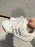 adidas ENTRAP美式校園風(fēng)運動(dòng)少年感復古籃球風(fēng)板鞋男女阿迪達斯 白色/暗銀金屬/樹(shù)脂黃   36 曬單實(shí)拍圖