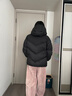 耐克NIKE女冬季短款連帽羽絨服 冬季保暖 新款泡芙服HV5236-010黑M 曬單實(shí)拍圖