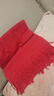 恒源祥100%純羊絨紅圍巾聚會(huì )男女披肩加厚超長(cháng)百搭中國紅羊絨年會(huì )圍脖 中國紅 曬單實(shí)拍圖