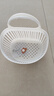 多功能小掛籃手鏈項鏈首飾收納筐飾品收納壁掛式吊籃首飾盒 壁掛式可愛(ài)收納籃-白色 1個(gè)裝 曬單實(shí)拍圖