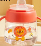日康（rikang）學(xué)飲杯6個(gè)月+寶寶鴨嘴杯兒童水杯防漏防摔PCT材質(zhì)180ML 粉色B1042 曬單實(shí)拍圖