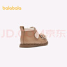 巴拉巴拉童鞋女童靴子兒童寶寶小皮靴春秋短靴甜美蝴蝶結 曬單實(shí)拍圖