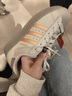 阿迪達斯（adidas）三葉草系列 女 SUPERSTAR II W 休閑鞋 JR7355 米色  36.5  曬單實(shí)拍圖