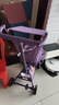 小虎子可坐可躺兒童旅行車(chē)輕便折疊可登機嬰兒口袋推車(chē)遛娃神器T3紫色 曬單實(shí)拍圖