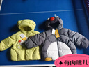 嘟嘟家[杜邦三防]寶寶羽絨服時(shí)髦冬裝男童外套冬款女童衣服保暖 黃色130 曬單實(shí)拍圖