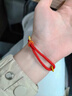 黃金手鏈女生肖馬足金99包銀馬上有錢(qián)紅繩手鏈手串送女友生日禮物 0.2g金 馬上有錢(qián)紅繩手鏈 曬單實(shí)拍圖