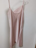 歐迪芬吊帶睡裙女睡衣性感薄款冰絲純欲美背蕩領(lǐng)高級仿真絲家居服粉L 曬單實(shí)拍圖