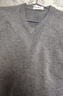 恒源祥【含羊毛】羊毛衫男秋冬季v領(lǐng)加厚毛衣男中年純色針織打底衫 曬單實(shí)拍圖