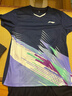 李寧（LI-NING）羽毛球服男女短袖速干比賽套裝上衣褲子兩件套 深航艦藍 XL  曬單實(shí)拍圖