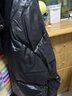 鴨鴨童裝兒童羽絨服男童中長(cháng)款2024新款中大童洋氣冬季外套 黑色 170 曬單實(shí)拍圖