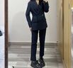 伯德小姐西裝外套女士職場(chǎng)高級感面試正裝小個(gè)子職業(yè)西服套裝 TZ03 黑色套裝【春秋款】常規系列 L -適合105-113斤可穿 曬單實(shí)拍圖