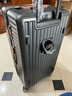 銳步（Reebok）行李箱PC拉桿箱多功能大容量旅行密碼箱皮箱子英灰棕28英寸 曬單實(shí)拍圖