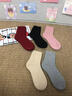 鴨鴨襪子女羊毛襪冬季10A級抗菌保暖防臭耐磨透氣秋冬中筒女襪 曬單實(shí)拍圖