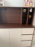 林氏家居餐邊柜簡(jiǎn)約現代家用靠墻一體儲物柜廚房小戶(hù)型半高茶水柜RU7T 【水吧臺|插座|灰+胡桃色1.2米】餐邊柜 曬單實(shí)拍圖