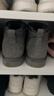 京東京造【純羊毛】雪地靴男冬季羊皮毛一體加厚加絨保暖短筒男靴灰色42 曬單實(shí)拍圖