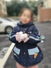 G.duck童裝女童羽絨服冬季新款兒童衣服女孩加厚外套中長(cháng)款朱迪派克服潮 深藍色 140 建議130-140cm9-10歲 曬單實(shí)拍圖