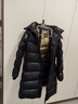 高梵【黑金兒童鵝絨服】4.0黑金小女王系列女童新款收腰長(cháng)款羽絨服 黑色 160 cm 曬單實(shí)拍圖