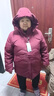 雪中飛中老年媽媽裝羽絨服女中長(cháng)冬裝中式騏驥紅色奶奶加厚防寒保暖外套 曬單實(shí)拍圖