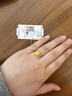 周六福爆閃方糖5G工藝黃金戒指女新年生日禮物計價(jià)A0113174 13號約2.62g 曬單實(shí)拍圖