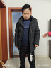 雪中飛鵝絨羽絨服男士短款脫卸帽加厚保暖休閑商務(wù)秋冬外套男裝180 曬單實(shí)拍圖