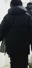 阿迪達斯（adidas）火鍋羽絨服男防風(fēng)保暖男裝舒適休閑運動(dòng)服連帽外套 黑色 XL 曬單實(shí)拍圖
