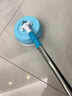 麥舒特德國品質(zhì)電動(dòng)旋轉拖把懶人墻面天花板清潔神器蜘蛛網(wǎng)打掃工具除塵 淺藍色擦玻璃機【標配2拖布】 17cm 曬單實(shí)拍圖