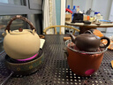 容山堂麥飯石煮茶壺陶泥燒水壺粗陶酒精爐炭爐功夫圍爐煮茶茶具套裝家用 麥飯石粗陶茶壺-藤把如意壺 曬單實(shí)拍圖