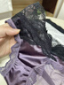 古今（GUJIN）蕾絲網(wǎng)紗女士?jì)妊澟罴兠抟d緞面拼接三角褲26新款純欲短褲c 曬單實(shí)拍圖