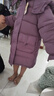 G.duck小黃鴨兒童羽絨棉服女童外套冬季新款中大童中長(cháng)棉衣女孩過(guò)冬衣服 紫色 120 尺碼5~6歲【110-120cm】 曬單實(shí)拍圖