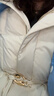 波司登（BOSIDENG）25新款羽絨服女90鵝絨短款商務(wù)通勤靜奢風(fēng)收腰保暖外套商場(chǎng)同款 【店長(cháng)推薦】珠貝米白8H35 M 165/88A 體重約110-120斤 曬單實(shí)拍圖