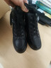 卡帝樂(lè )鱷魚(yú)（CARTELO）黑色牛皮高幫鞋女內增高8cm厚底百搭2026新款秋冬季休閑運動(dòng)鞋 黑色 加絨8cm 37 曬單實(shí)拍圖