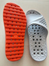德國老人防滑拖鞋室內家居浴室洗澡專(zhuān)用中老年鏤空漏水防涼拖鞋男 灰橘（防滑漏水） 20 39 L碼（39碼-41碼腳可穿） 曬單實(shí)拍圖