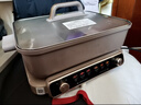 美的（Midea）電火鍋鴛鴦鍋火鍋專(zhuān)用鍋多功能鍋料理烤肉鍋分體式多功能一體電鍋0氟鈦陶電煮鍋HGS352866S 曬單實(shí)拍圖