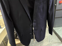 羅蒙（ROMON）西服男士休閑正裝中青年新婚伴郎上班職業(yè)商務(wù)上衣春秋外套 黑XL 曬單實(shí)拍圖