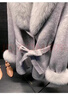 皮爾卡丹（pierre cardin）2025新款灰色雙面呢羊絨大衣女狐貍毛皮草毛呢外套 加毛領(lǐng)灰色 S 曬單實(shí)拍圖