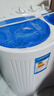 長(cháng)虹4.5KG雙桶洗衣機雙缸半自動(dòng)家用出租房宿舍小型迷你寶寶嬰兒童洗脫一體強力甩干抑菌除螨 藍色【標準款】洗脫兩用+抑菌除螨 曬單實(shí)拍圖