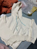 蕉內【劉浩存同款】非常503Relax女士連帽四季衛衣舒適顯瘦透氣運動(dòng) 牙白 M 曬單實(shí)拍圖
