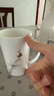 金嵐玉 骨瓷馬克杯個(gè)性水杯創(chuàng  )意杯子牛奶杯水杯可愛(ài)韓版簡(jiǎn)約咖啡杯 玉蘭花開(kāi)-420毫升V杯+蓋子 曬單實(shí)拍圖