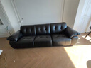 芝華仕大黑牛真皮沙發(fā)復古云朵客廳2025新款半青皮沙發(fā)3176B 瑪瑙黑-2.90M-進(jìn)口厚實(shí)半青皮 優(yōu)先發(fā)貨（詳詢(xún)客服） 曬單實(shí)拍圖