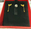 周六福輕婚嫁系列蝴蝶結黃金耳墜女生日禮物計價(jià)A0912513 一對 約2.02g 曬單實(shí)拍圖