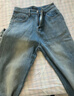 百圖（betu）女裝2025年冬季新款牛仔褲顯瘦高腰潮流直筒牛仔褲褲子女2510X07 淺牛仔藍 S 曬單實(shí)拍圖