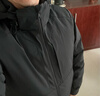 龍牙二代隱熾夾克鵝絨羽絨服冬季短款高端保暖休閑外套 極夜黑 L 180/100A 曬單實(shí)拍圖