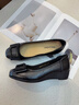 木林森女鞋舒適軟底淺口單鞋通勤不累腳休閑鞋低跟氣質(zhì)媽媽鞋 黑色 37 曬單實(shí)拍圖